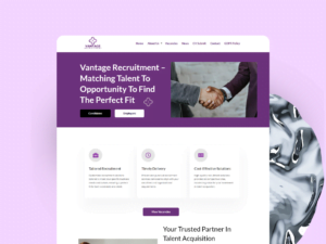 Vantage Recruitment <br> Website Redesign